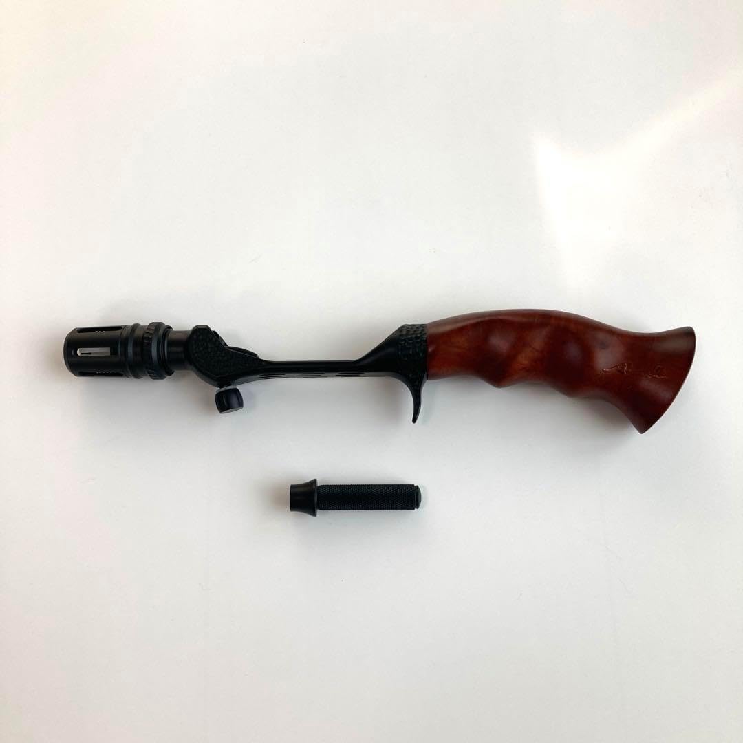 トラウト用ハンドル ロッドビルディング ウッドガングリップ 天然木 ブラック トラウト用ハンドル ロッドビルディング ウッドガングリップ 天然木